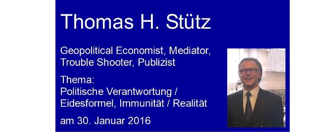 Thomas H. Stütz – Deutsche Politik II, Verantwortung, Eidesformel, Immunität, Realität